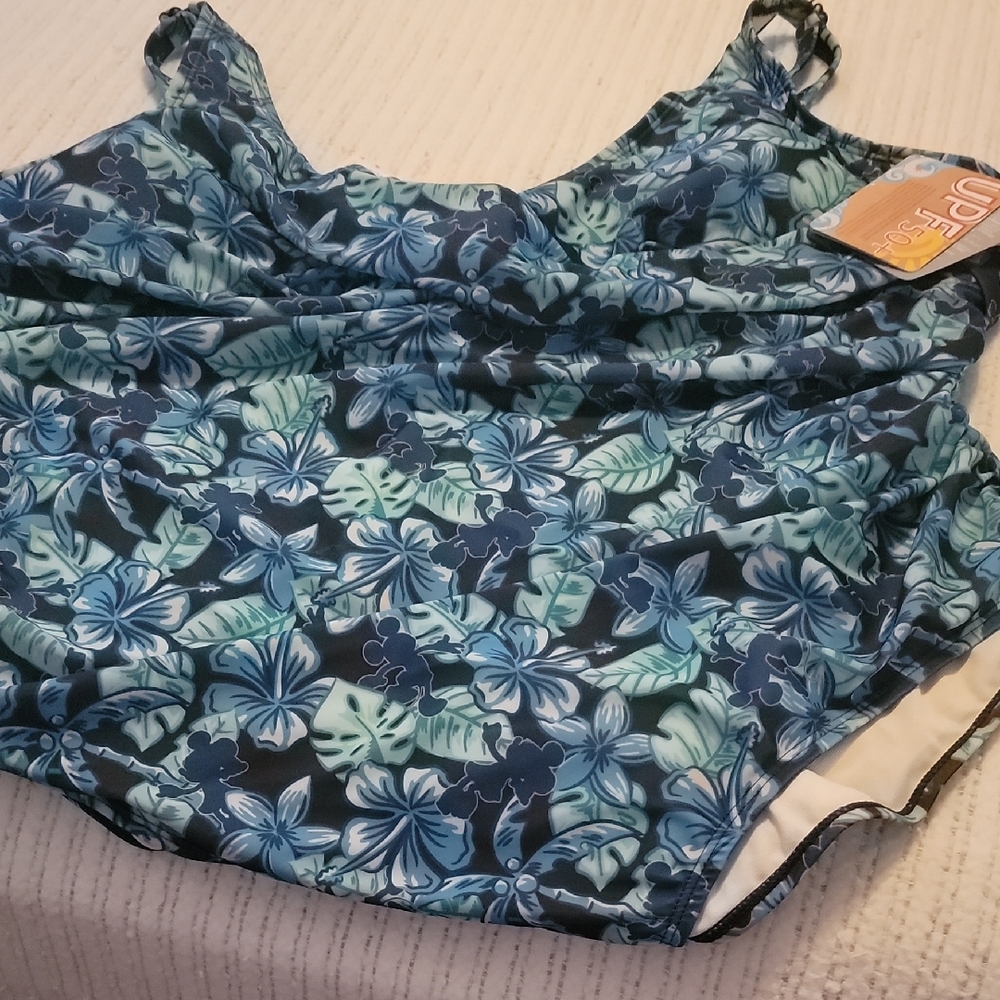 Disney Blue Floral Swimwear